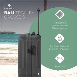 Travelite Bali 4-Rollen Cabin 55 cm / 34 l grau/anthrazit