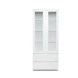 MID.YOU Vitrine IMAGE 80 x 191 x 40 cm Weiß