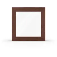 Fenster Braun, Kunststofffenster aluplast Ideal 4000, Braun Dekor, 510 x 510 mm, 1-teilig festverglast, individuell konfigurierbar