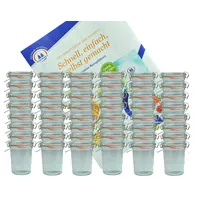 Mambocat 48er Set Weck Gläser 160 ml Sturzgläser mit