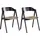 Hammel Furniture Holzstuhl Findahl by Hammel Mette Wasserhyazinthe schwarz 2er Set