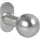 OGRO Knopfdrückerlochteil PREMIUM silber eloxiert 8350 V/6621
