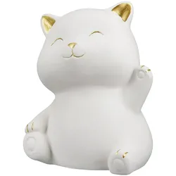 Deko Katze Kitty weiß 12cm