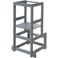roba Lernturm grau 90 x 40 cm Holz lackiert