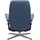 Stressless Relaxsessel STRESSLESS "Consul", blau (lazuli blau), B:78cm H:97cm T:70cm, Sessel, Relaxsessel, mit Hocker, mit Cross Base, Größe S, M & L, Holzakzent Braun