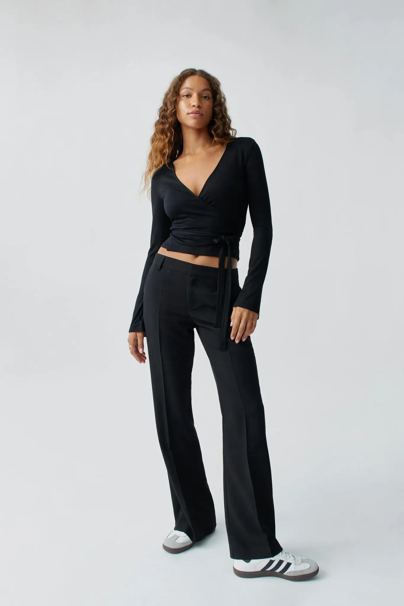 Relaxed bootcut trousers