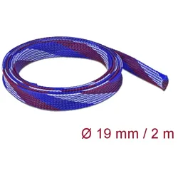 Delock Geflechtschlauch - dehnbar - 2 m - weiß
