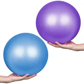 luxuskollektion Gymnastikball 25cm Soft Yoga Ball mit Strohhalm Blau-Lila