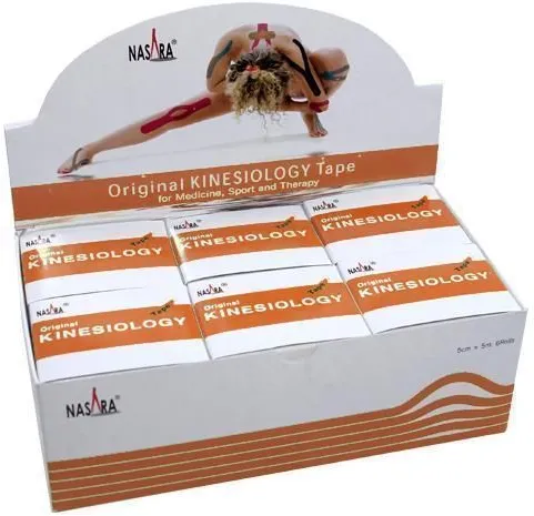 Nasara Kinesiologie Tape beige Box Verband 30 m