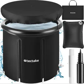 Tectake tectake® Eisbadetonne faltbar, mit 3-facher Isolierung, zentraler Wasserablass und Ablaufhahn, inkl. Tragetasche, Pumpe und Wasserkissen
