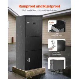 Vevor Paketbriefkasten schwarz