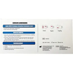 Anbio 1er Laientest (Nasaltest) - Covid-19 Antigen-Schnelltest (kolloidales Gold) CE 1434