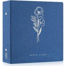 Lanpn Fotoalbum 10x15 1000, Extra Großes XXL Leinen Einstecken Einsteckalbum für Hoch und Querformat Fotos Bilder Grün