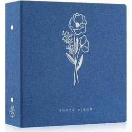 Lanpn Fotoalbum 10x15 1000, Extra Großes XXL Leinen Einstecken Einsteckalbum für Hoch und Querformat Fotos Bilder Grün