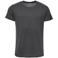 Kaipara - Merino Sportswear Rundhalsshirt Merino Shirt Herren Kurzarm Regularfit 150 (1-tlg) aus reiner Merinowolle Made in Germany schwarz S