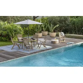 Möbel Kraft Amalfi Gartenklappsessel 65,5 x 76 x 108,5 cm holzfarben