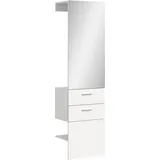 xonox.home Garderobenpaneel Vaga 52 x 190 x 36 cm Weiß