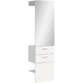 xonox.home Garderobenpaneel Vaga 52 x 190 x 36 cm Weiß