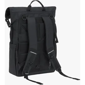 Lässig Wickelrucksack Outdoor Rolltop Schwarz
