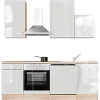 Flex-Well Küche »Florenz«, Breite 220 cm, mit und ohne E-Geräte lieferbar, weiß