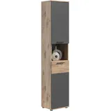 xonox.home Hochschrank Grau, - Grau