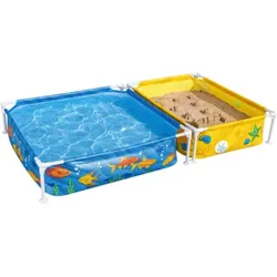 BESTWAY 561CF My First Frame Pool mit Sandkasten, 213x 22x30,5 cm