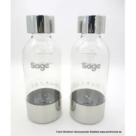 Sage Flasche 0,6 l + 2er Set + gebürsteter Edelstahl