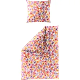 BIERBAUM 3712 Blumen Lila 135 x 200 cm + 2 x 80 x 80 cm