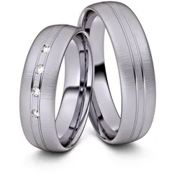 Trauringe Bielefeld 585er Palladium - 4909