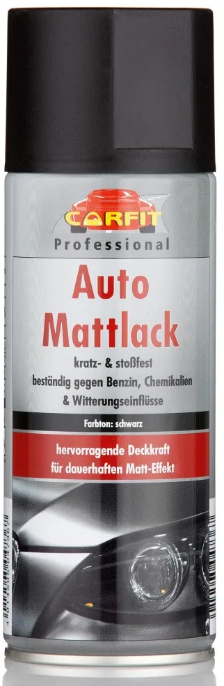 Carfit Auto Mattlack - Schwarz
