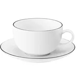 SELTMANN WEIDEN Lido Black Line Milchkaffeetasse mit Untertasse 350 ml