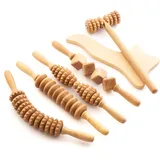 TUULI Accessories Maderotherapie Holz Set Massagegerät Roller Cellulite Lymphdrainage Gerät