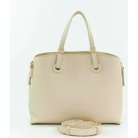 Valentino Sallie Re Shopping Bag Leather Ecru