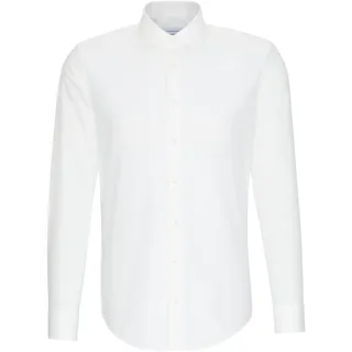Seidensticker Herren Hemd weiß Slim Fit, weiß, NOS