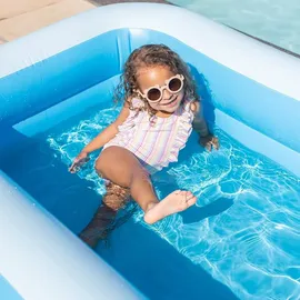 Swim Essentials Rechteckiger Swimming Pool 211 x 132 x 46 cm blau