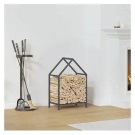 vidaXL Kaminholzregal Kaltgewalzter Stahl 40 x 25 x 60 cm Anthrazit