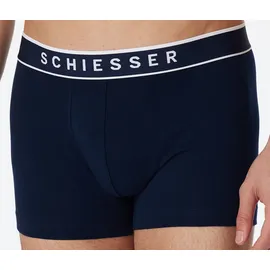 SCHIESSER 95/5 Shorts Organic Cotton webgummibund dunkelblau M 3er Pack