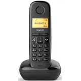 Gigaset A270 Duo, DECT-Telefon, Kabelloses Mobilteil, Freisprecheinrichtung, 80 Eintragungen, Anrufer-Identifikation, Schwarz - Schwarz