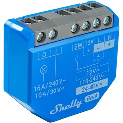 Shelly 1 Gen4 1-Kanal-Relais WLAN-gesteuerter Smart-Schalter max. 16A, WLAN, Matter, Zigbee, BT, unterputz