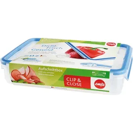Emsa Frischhaltedose CLIP & CLOSE 6,0 cm hoch transparent 1,65 l, 1 St.