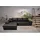 luma-home Eckcouch Leder 3-Sitzer Schwarz