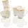 Retsch DUSTY Becher 0,34 l Weiß/Gold 6 St.