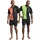 LE JOGGER le jogger® Pyjama, (Packung, 4 tlg., 2 Stück), mit 2-farbigem T-Shirt le jogger® grün, orange