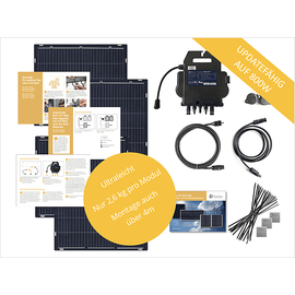 osnatech Mini-PV-Set Complete 600 Flex 150W-4 "Balkonkraftwerk" Balkon-Solaranlage