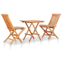 vidaXL Bistroset 3-tlg. Beige