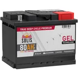 GEL Batterie 80Ah 12V Solarbatterie Wohnmobil Batterie Boot Solar Blei Gel Akku