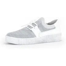 Gabor Sneaker Low Damen Grau/Weiß/Silber 38,5