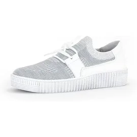 Gabor Sneaker Low Damen Grau/Weiß/Silber 38,5