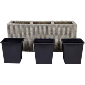 Beliani Bellis 82 x 40 x 28 cm Braun