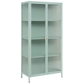 Finori Vitrine Milton 80 x 160 x 40 cm Mintgrün